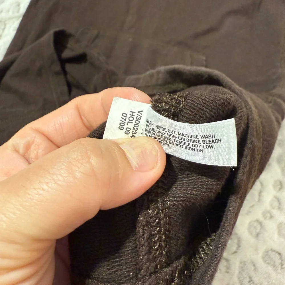 Vtg Gap Kids 2000s Brown Hooded Button Up Swim Coverup Sz XL (12)‎ Y2K